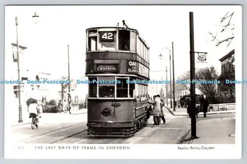 R746267 Die letzten Tage der Straßenbahnen in Croydon Pamlin Drucke RP