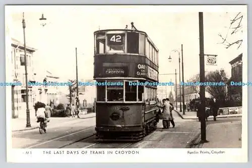 R746268 Die letzten Tage der Straßenbahnen in Croydon Pamlin Drucke RP