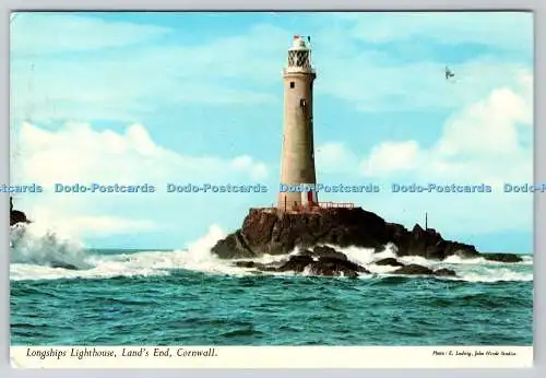 R744601 Cornwall Land End Longships Lighthouse John Hinde Ltd E Ludwig 1976