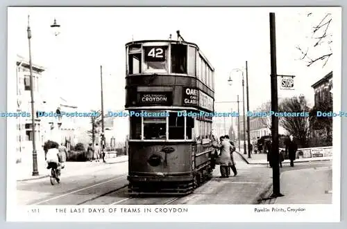 R746271 Die letzten Tage der Straßenbahnen in Croydon Pamlin Drucke RP