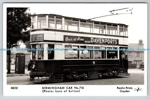 R746274 Birmingham Car No 716 Pamlin Prints Lens of Sutton