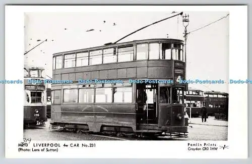 R746276 Liverpool 4w Car No 231 Pamlin Prints Lens of Sutton