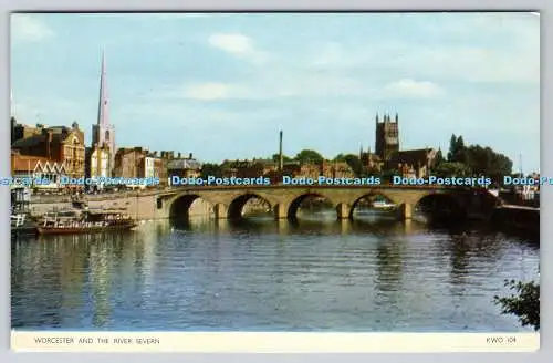 R744642 Worcester and the River Severn Jarrold and Sons Ltd Cotman Color