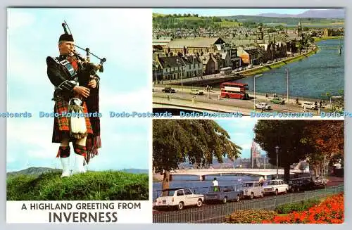 R744662 A Highland Greeting from Inverness Ness Bridge from the Castle Multi Vie