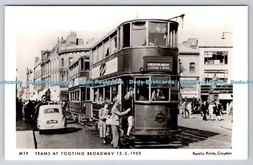 R746405 Straßenbahnen am Tooting Broadway Pamlin druckt eine fotografische Postkarte