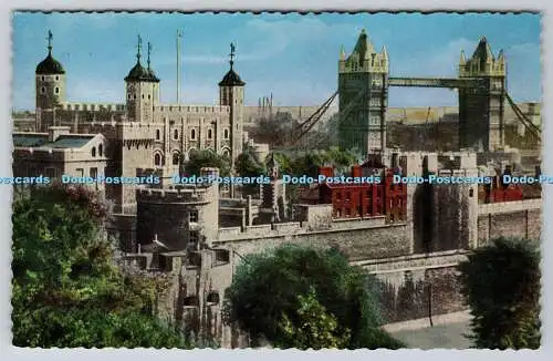 R744747 London Tower und Tower Bridge gebaut zwischen 1886 A V Fry and Co Ltd