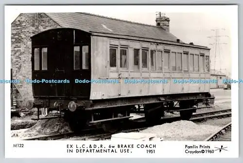 R746428 Ex L C und D R 6w Brake Coach in Departmental Use Pamlin Prints