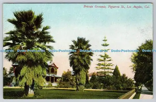 R746474 Los Angeles Cal Private Grounds Figueroa Rosin Phila and New York