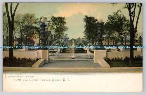 R746492 N Y Buffalo Gales Circle Fountain The Rotograph 1906