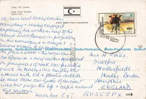 D191255 Girne Yat Limani. Sehenswürdigkeit vom Yachthafen Kyrenia. M. Kemal Deniz Sti. 199