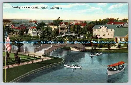 R746524 California Venice Boating on the Canal Western Publishing and Novelty Th