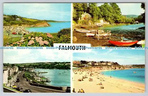 R743535 Falmouth Swan Pool Beach River Fal Porth Navas Gyllyngvase Beach Multi V