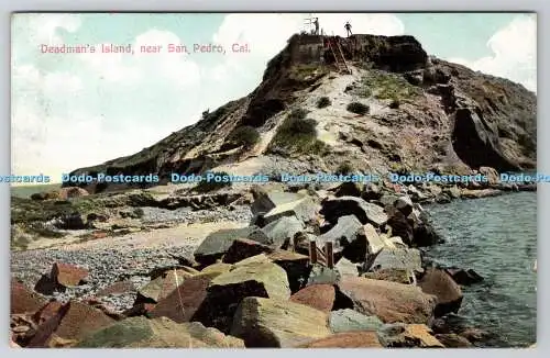 R746550 Cal Deadman Island Near San Pedro Newman Post Card No D 111