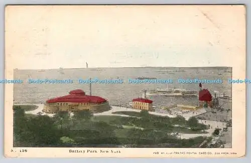 R746569 New York Battery Park Illustrated Postal Card