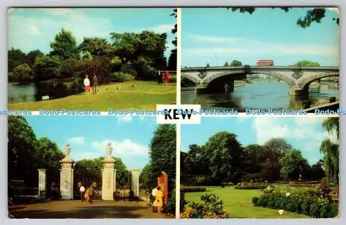 R743615 Kew The Lakeside Bridge and River Themse The Gardens Eingangstore zu G