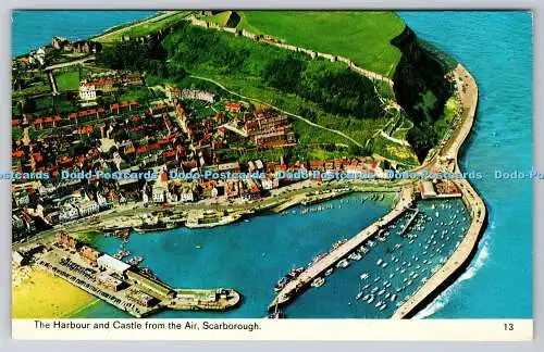 R743629 The Harbour and Castle von Air Scarborough Color Gloss Bamforth Ltd