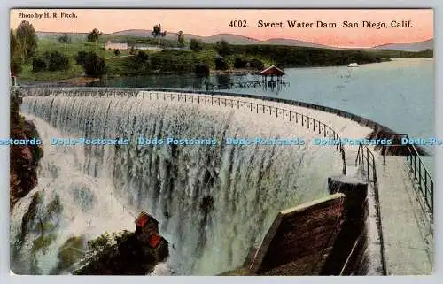 R746727 San Diego Calif Sweet Water Dam Eno and Matteson C T Photochrom H R Fitc