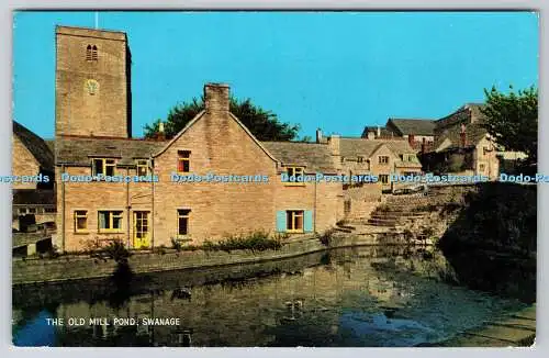 R743738 The Old Mill Pond Swanage J Salmon Ltd Cameracolour 1965