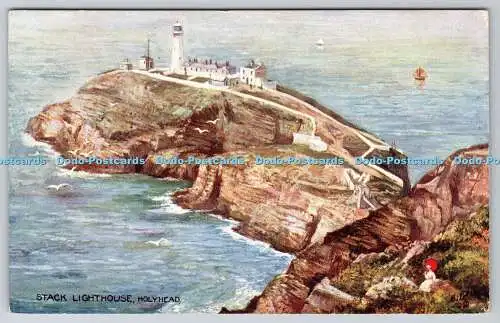 R746800 Holyhead Stack Lighthouse British Lighthouses Tuck Oilette Serie II 938