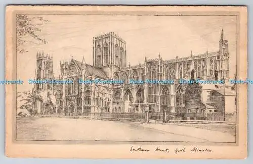 R746877 York Minster South Side of the Minster Tuck Penpoint
