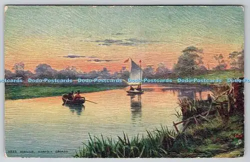 R746884 Norfolk Broads Near Horning Tuck Oilette No 3312