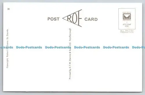 R743875 St Davids Cathedral Robert O Evans St Davids Post Roe Card E T W Dennis