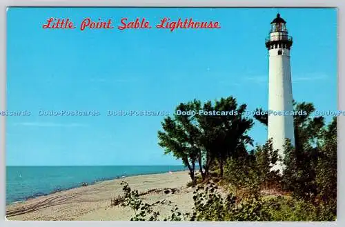 R746912 Little Point Sable Lighthouse Water Wonderland Karte Michigan Finest Post