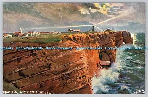 R746924 Helgoland Westkuste Z Zeit D Flut Tuck Oilette The Wide Wide World 7452