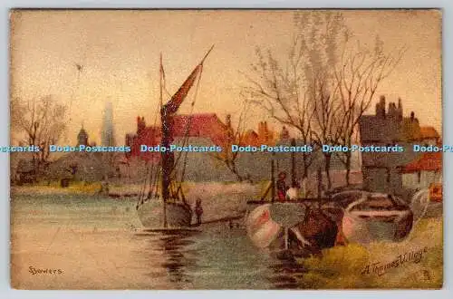 R747012 A Thames Village Tuck Art Series 6026 A Bowers