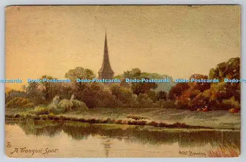 R747014 A Tranquil Spot Tuck Art Series 6034 Albt Bowers PM Dulwich 1915