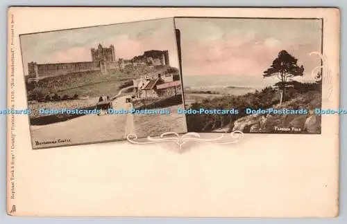 R747050 Bamburgh Castle Flodden Field Northumberland Tuck County Nr. 2450 Multi V