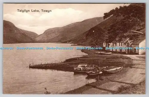 R747081 Towyn Talyllyn Lake Tuck Art Sepia