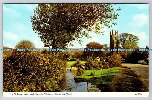 R744079 The Village Green and Church Widecombe in the Moon Ye Olde Glebe House D