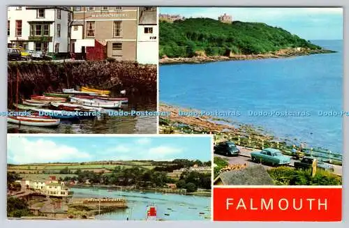 R744082 Falmouth The Harbour Greenbank Marine Drive and Castle E T W Dennis Mult