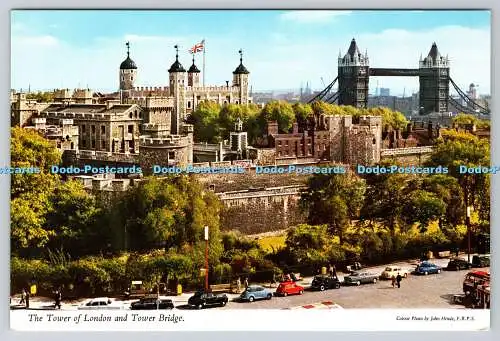 R744157 The Tower of London and Tower Bridge John Hinde F R P S