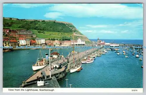 R744230 Blick vom Leuchtturm PM Scarborough E T W Dennis