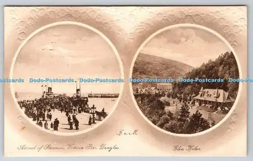 R747389 I O M Glen Helen Tuck Double Circle Plate Sepia Multi View