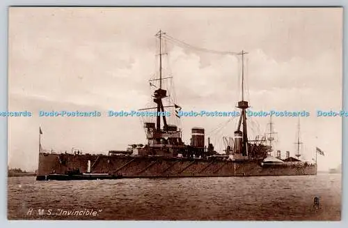 R747497 H M S Invincible Our Ironclads Tuck Photographic Glosso No 2582