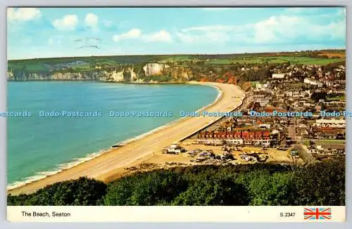 R745051 Seaton The Beach E T W Dennis and Sons Ltd Photocolour 1972