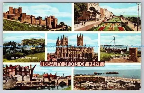 R745143 Beauty Spots of Kent St Margaret Bay Canterbury Cathedral Dover Castle V