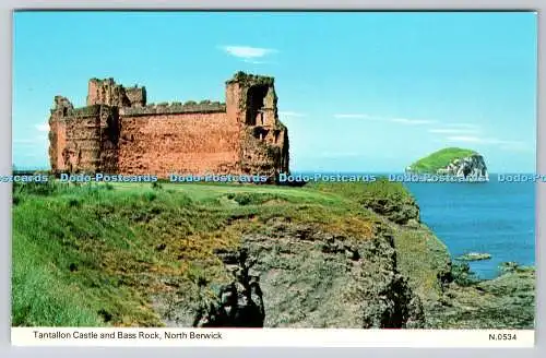 R745152 North Berwick Tantallon Castle and Bass Rock E T W Dennis and Sons Ltd P