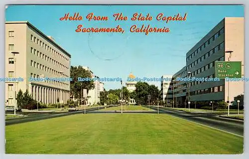 R745161 Kalifornien Sacramento Hallo aus der Landeshauptstadt Fritz Vibe Postkarte S