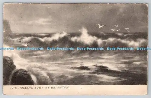 R747681 The Rolling Surf at Brighton Tuck Rough Sea Serie 807 1904