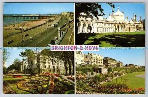 R745200 Brighton and Hove The Floral Clock The Front The Royal Pavilion Multi Vi