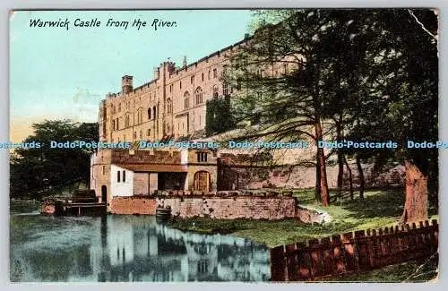 R747719 Warwick Castle From The River Castle of Great Britain Tuck Photochrome S