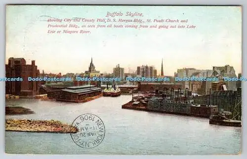 R747842 Buffalo Skyline zeigt City and County Hall Ernst Besser Nr 106 PM Neu