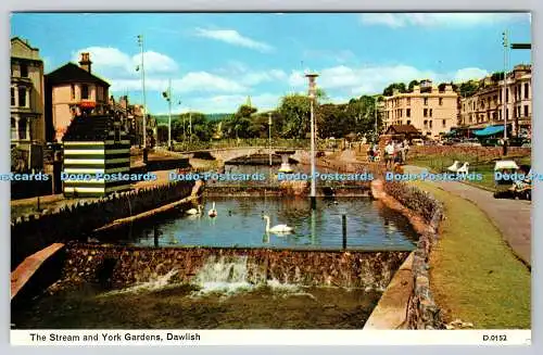 R745350 Dawlish The Stream and York Gardens E T W Dennis and Sons Ltd Photocolou