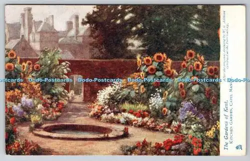 R747944 The Gardens of Kent Kitchen Garden Capel Manor Tuck Oilette 10054 W G Ad