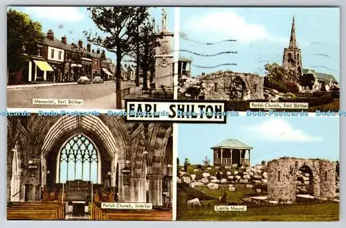 R745448 Earl Shilton Memorial Parish Church Castle Mound A W Bourne Multi View