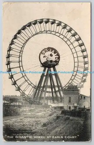 R745503 The Gigantic Wheel at Earls Court T L PLum 1907